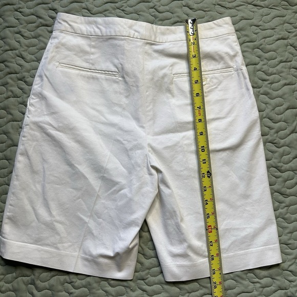 Ralph Lauren Golf Women's High Waisted Stretch Cotton Shorts Size 4 White - Picture 4 of 5